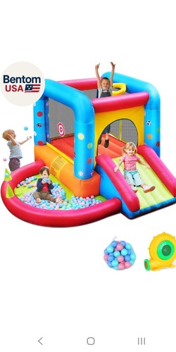 Inflatable bounce house - house,, kids